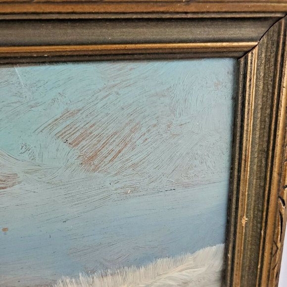 Antique Original Oil Painting Mountain Lake By Harry Leonard Lopp Pacific NW - Picture 3 of 8